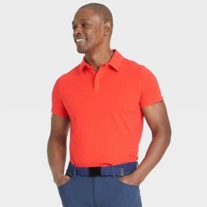 NWT Orange Classic Fit Solid Polo & Golf T-Shirt Size XXL